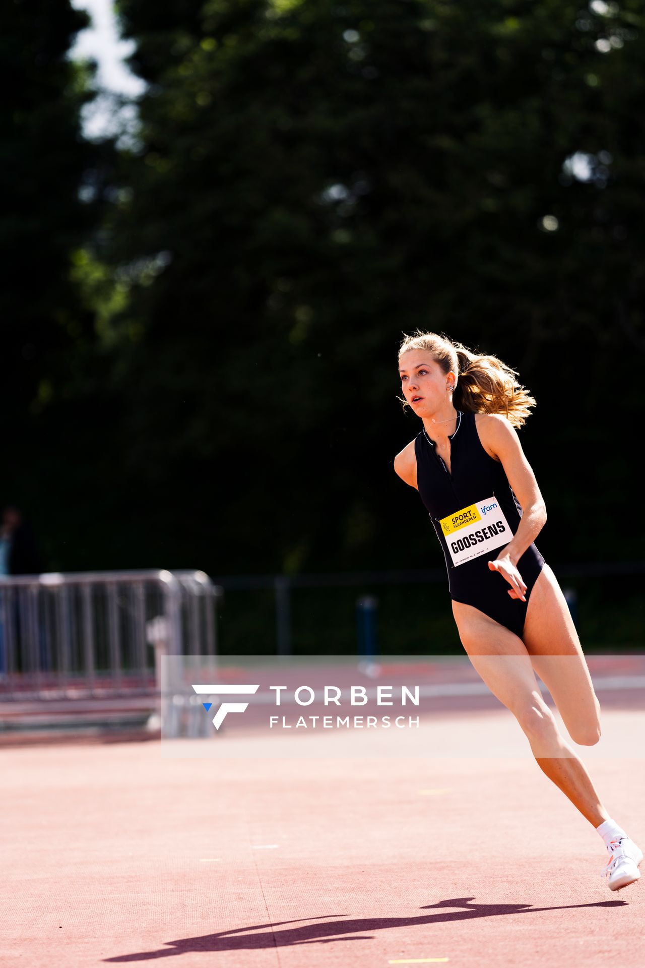 Zita Goossens (AC Deinze) am 28.05.2022 waehrend der World Athletics Continental Tour IFAM Oordegem in Oordegem